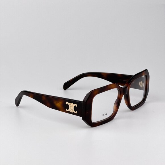 Celine TRIOMPHE CL50155I Eyeglasses – Blonde Havana Rectangle Frame | Model 053 - Picture 6 of 9